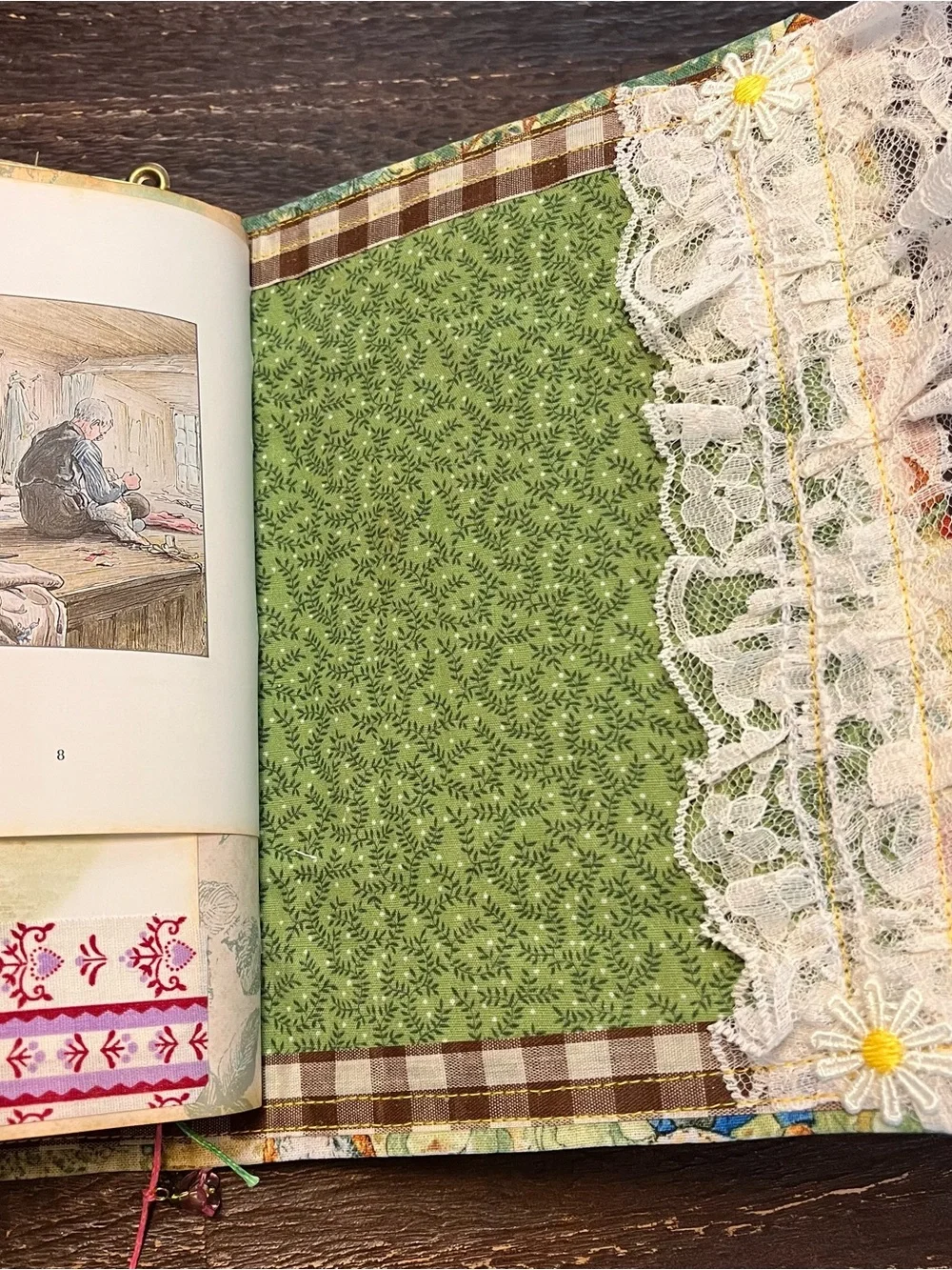 Peter Rabbit Beatrix Potter Gardening Junk Journal  Decorated Softcover 3 Sig